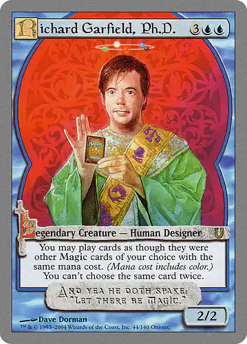 Richard Garfield, Ph.D. - unh Spoiler