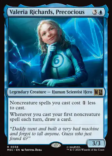 Valeria Richards, Precocious - msc Spoiler