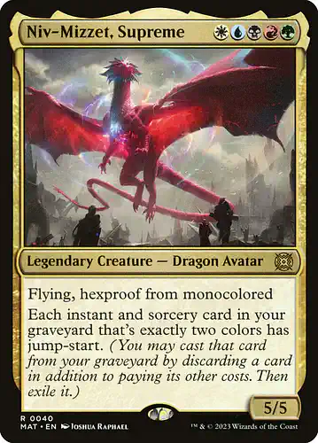 Niv-Mizzet, Supreme - mat Spoiler