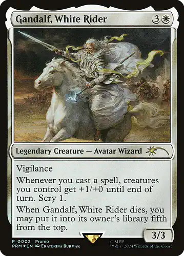 Gandalf, White Rider - ltr Spoiler