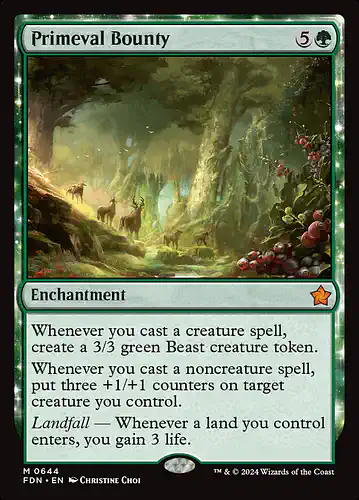 Primeval Bounty - fdn Spoiler