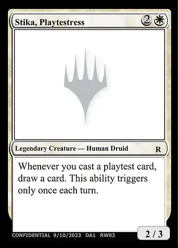 Stika, Playtestress - unk Spoiler