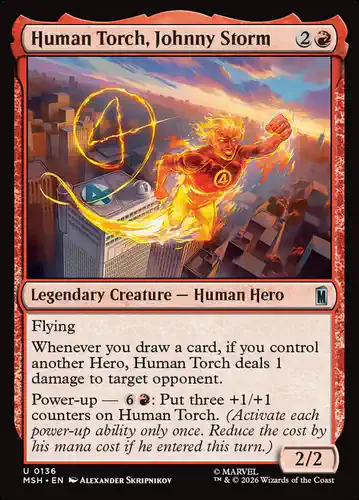 Human Torch, Johnny Storm - msh Spoiler
