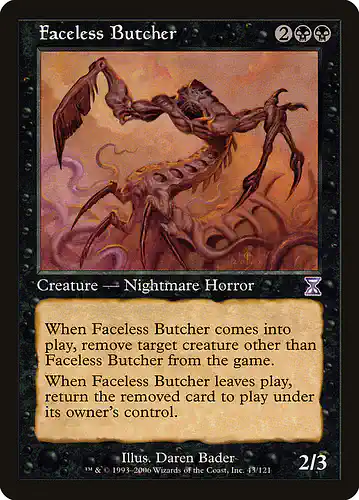 Faceless Butcher - tsb Spoiler