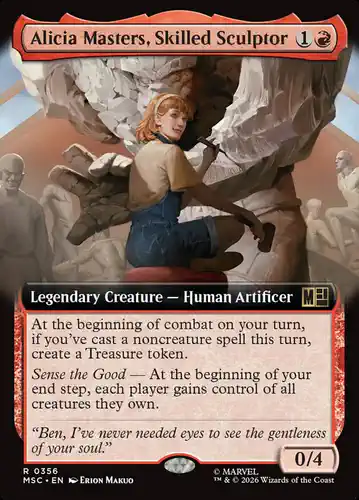 Alicia Masters, Skilled Sculptor - msc Spoiler