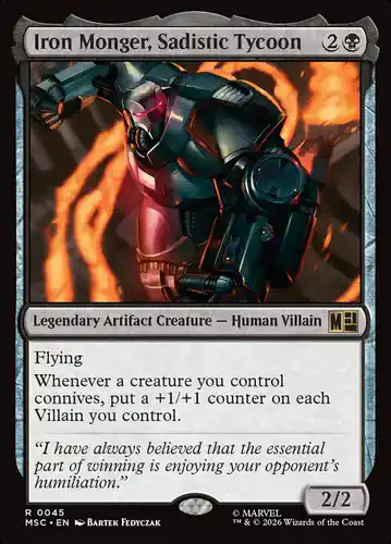 Iron Monger, Sadistic Tycoon - msc Spoiler