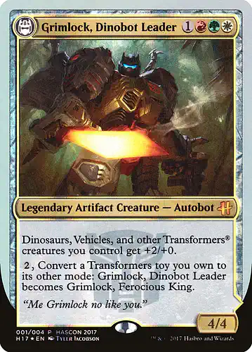 Grimlock, Dinobot Leader - h17 Spoiler