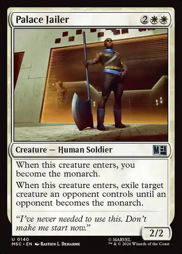 Palace Jailer - msc Spoiler