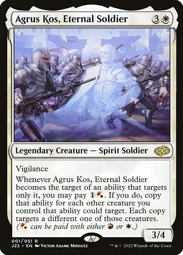 Agrus Kos, Eternal Soldier - j22 Spoiler