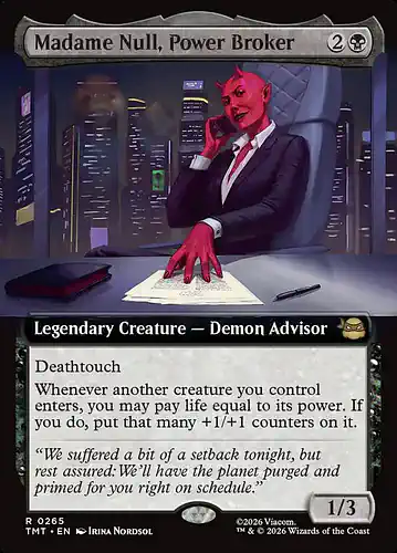 Madame Null, Power Broker - tmt Spoiler