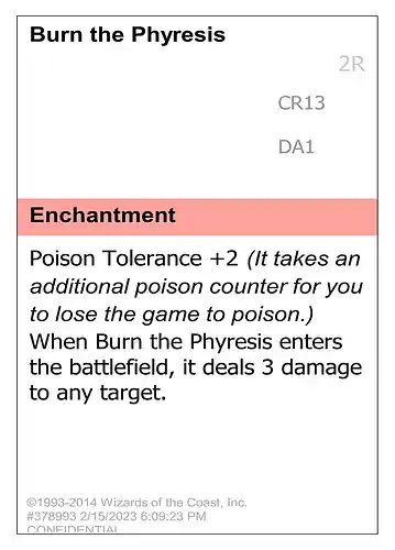 Burn the Phyresis - unk Spoiler