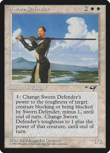 Sworn Defender - all Spoiler