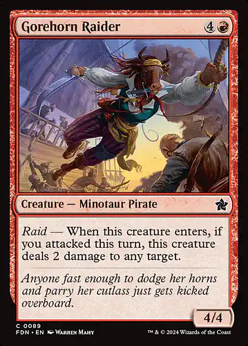 Gorehorn Raider - fdn Spoiler