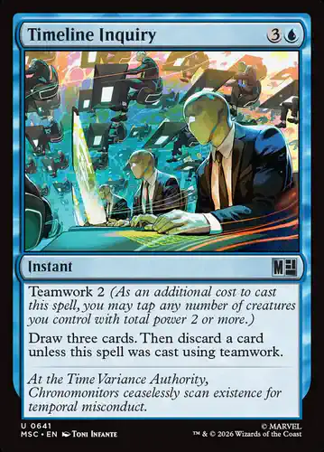 Timeline Inquiry - msc Spoiler