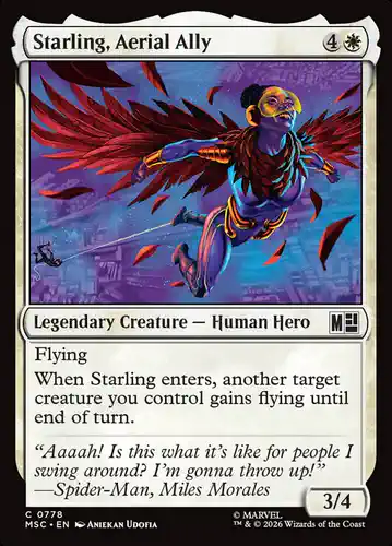 Starling, Aerial Ally - msc Spoiler