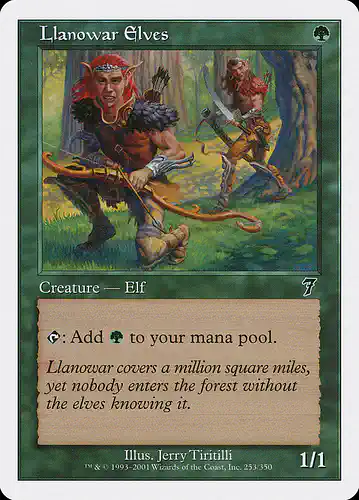 Llanowar Elves - 7ed Spoiler