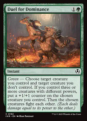 Duel for Dominance - inr Spoiler