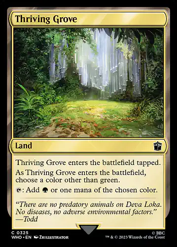 Thriving Grove - who Spoiler
