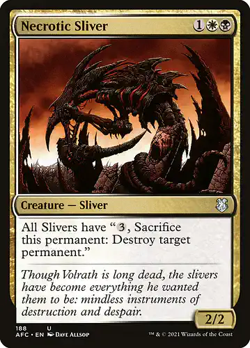 Necrotic Sliver - afc Spoiler