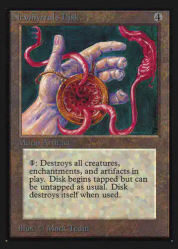 Nevinyrral's Disk - cei Spoiler