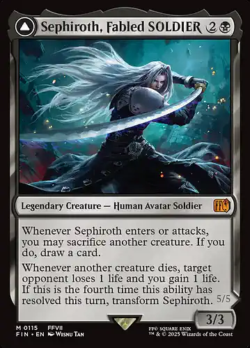 Sephiroth, Fabled SOLDIER - fin Spoiler