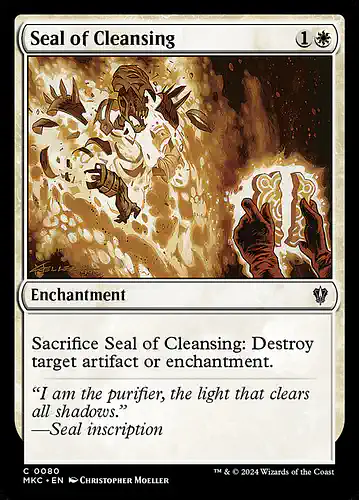 Seal of Cleansing - mkc Spoiler