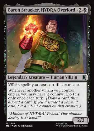 Baron Strucker, HYDRA Overlord - msh Spoiler