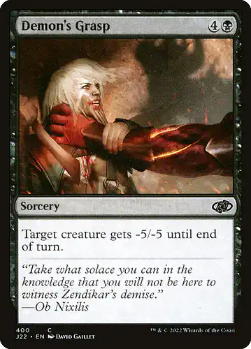 Demon's Grasp - j22 Spoiler