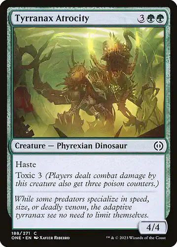 Tyrranax Atrocity - one Spoiler