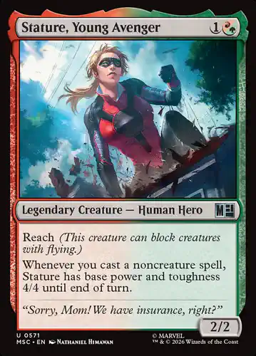 Stature, Young Avenger - msc Spoiler