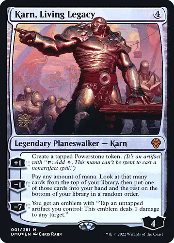 Karn, Living Legacy - dmu Spoiler