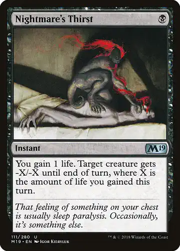 Nightmare's Thirst - m19 Spoiler
