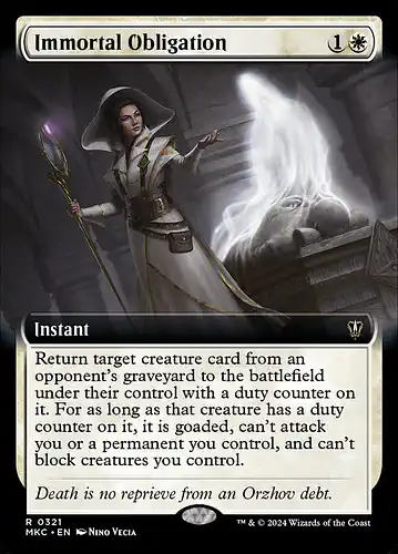 Immortal Obligation - mkc Spoiler