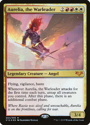 Aurelia, the Warleader - v15 Spoiler