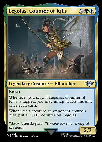 Legolas, Counter of Kills - ltr Spoiler