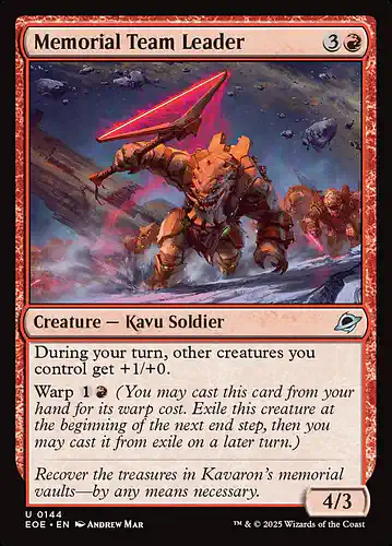 Memorial Team Leader - eoe Spoiler