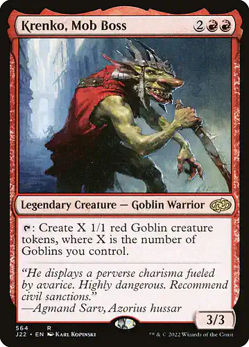 Krenko, Mob Boss - j22 Spoiler