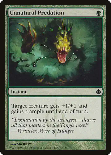 Unnatural Predation - mbs Spoiler