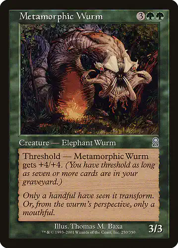Metamorphic Wurm - ody Spoiler
