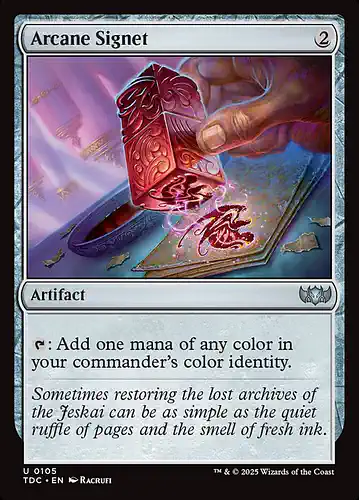 Arcane Signet - tdc Spoiler