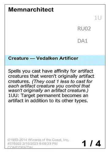 Memnarchitect - unk Spoiler