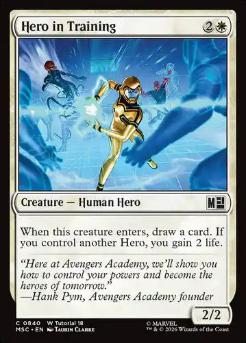 Hero in Training - msc Spoiler