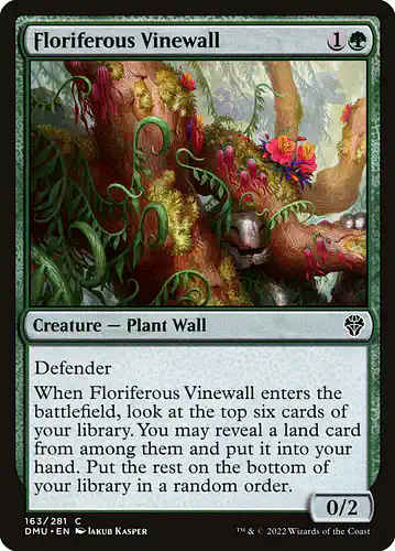 Floriferous Vinewall - dmu Spoiler