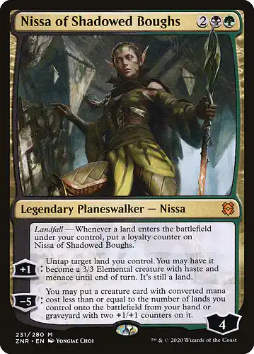 Nissa of Shadowed Boughs - znr Spoiler