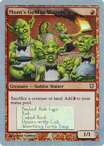 Mons's Goblin Waiters - unh Spoiler