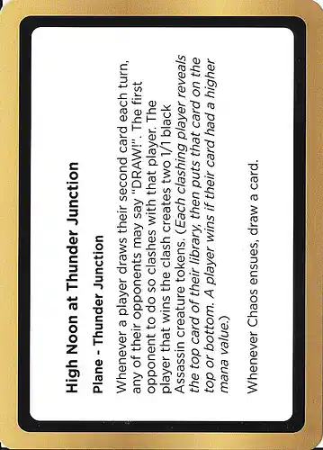 High Noon At Thunder Junction - unk Spoiler