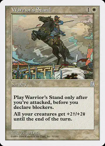 Warrior's Stand - ptk Spoiler