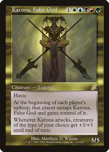 Karona, False God - scg Spoiler