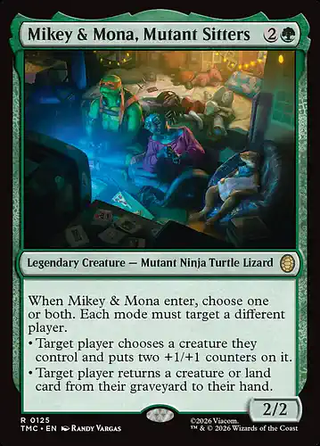 Mikey & Mona, Mutant Sitters - tmc Spoiler