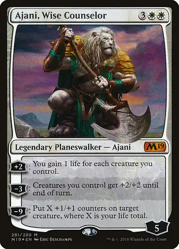 Ajani, Wise Counselor - m19 Spoiler